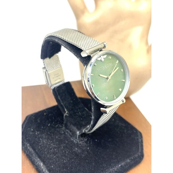 Olivia Burton Women\'s Watch OB16AM151 Quartz Green Mother of Pearl Dial 30mm
